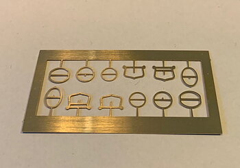 Buckles squares in brass 3- handmade in Italy