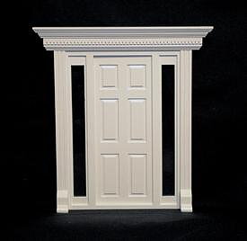 Grand door - vitmålad