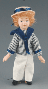 Boy in sailors dress