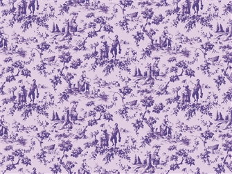 Tapet Toile de jouy Lila