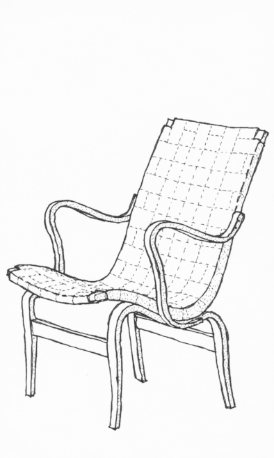 Armchair Eva by Bruno Mathsson - kit