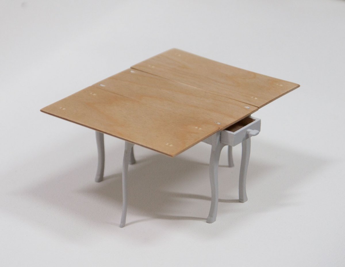 Gateleg table rokoko - kit - 4