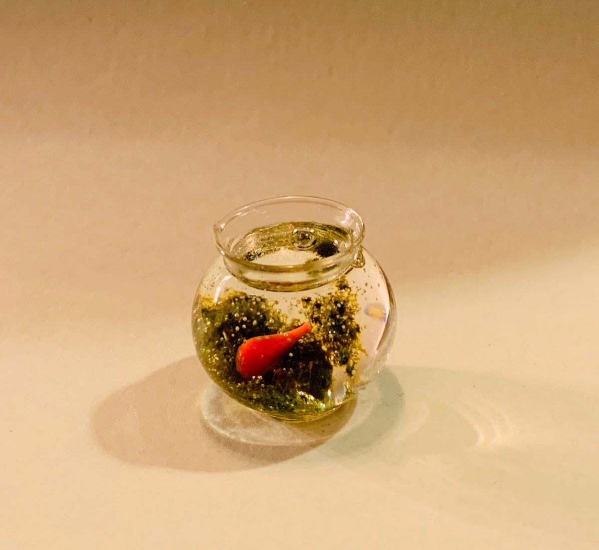 Handmade glass Goldfish bowl - handmade in UK