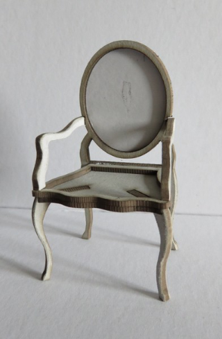 Rococo chair 2 - kit from Melissas Miniature