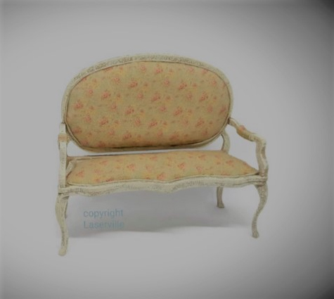 Rococo sofa - kit from Melissas Miniature
