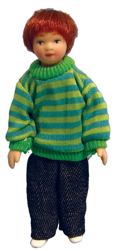 Boy in green sweater