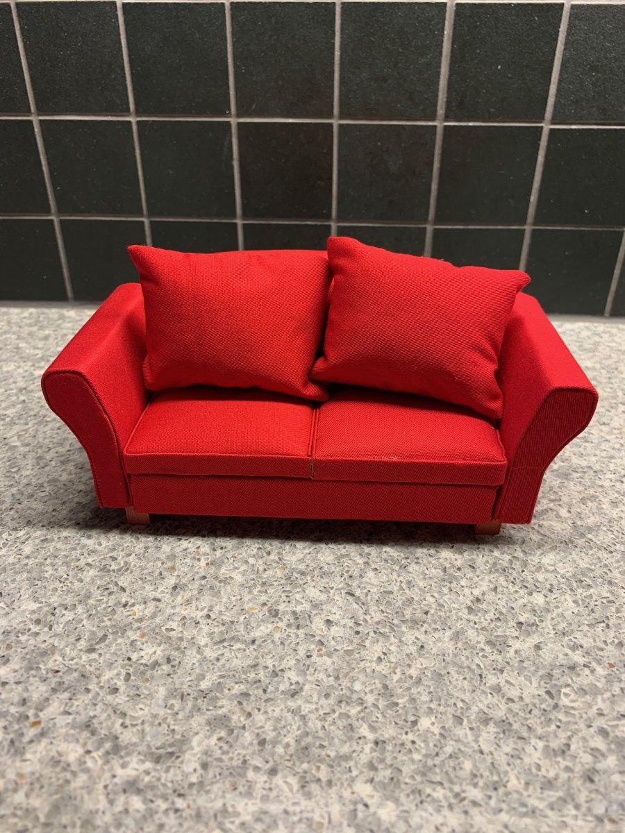 Red sofa
