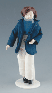 man in blue jacket