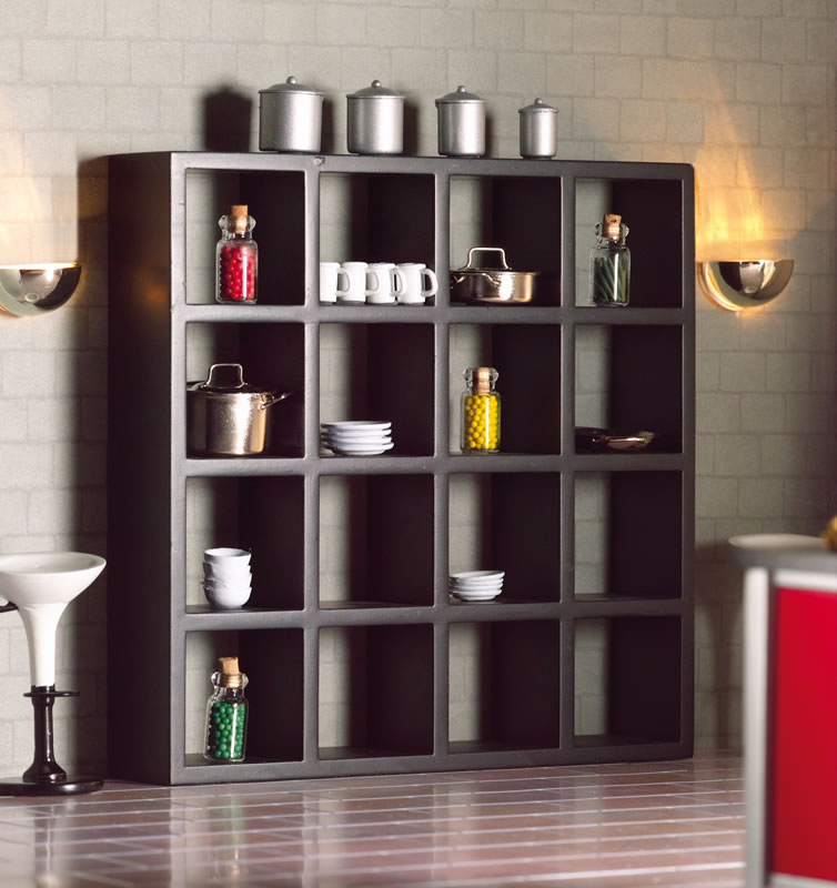 Black storage unit