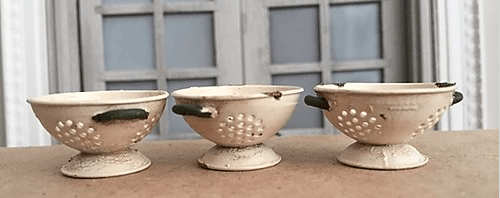 Metal colander - unpainted from Alison Davies