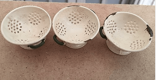 Metal colander - unpainted from Alison Davies - 2