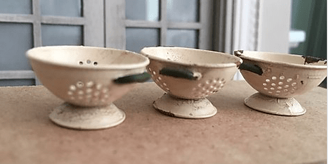 Metal colander - unpainted from Alison Davies - 3