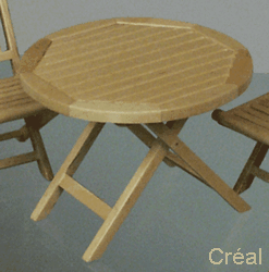 Garden table - natural oak