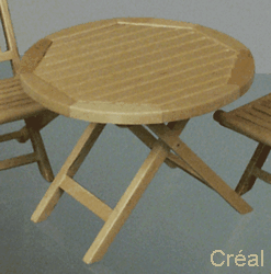 Garden table - natural oak