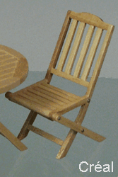 Two garden chairs. natural oak