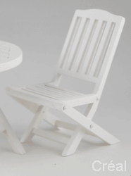 Two garden chairs. white
