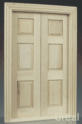 &-panels double door barewwod