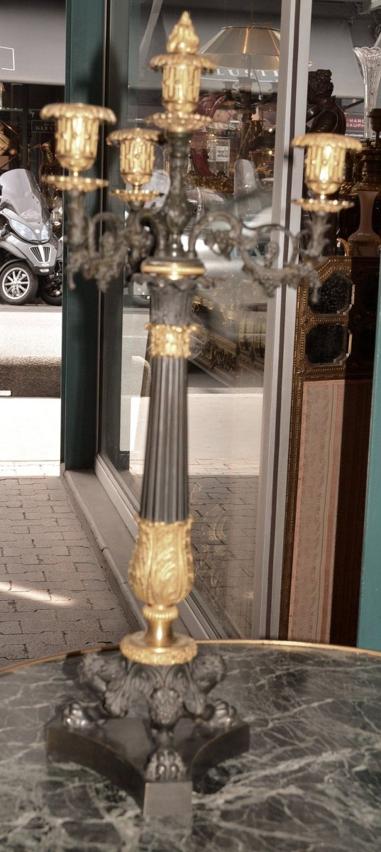 Candelabra - unpainted in metal from Alison Davies