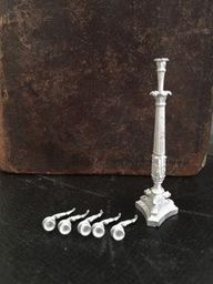 Candelabra - unpainted in metal from Alison Davies - 2