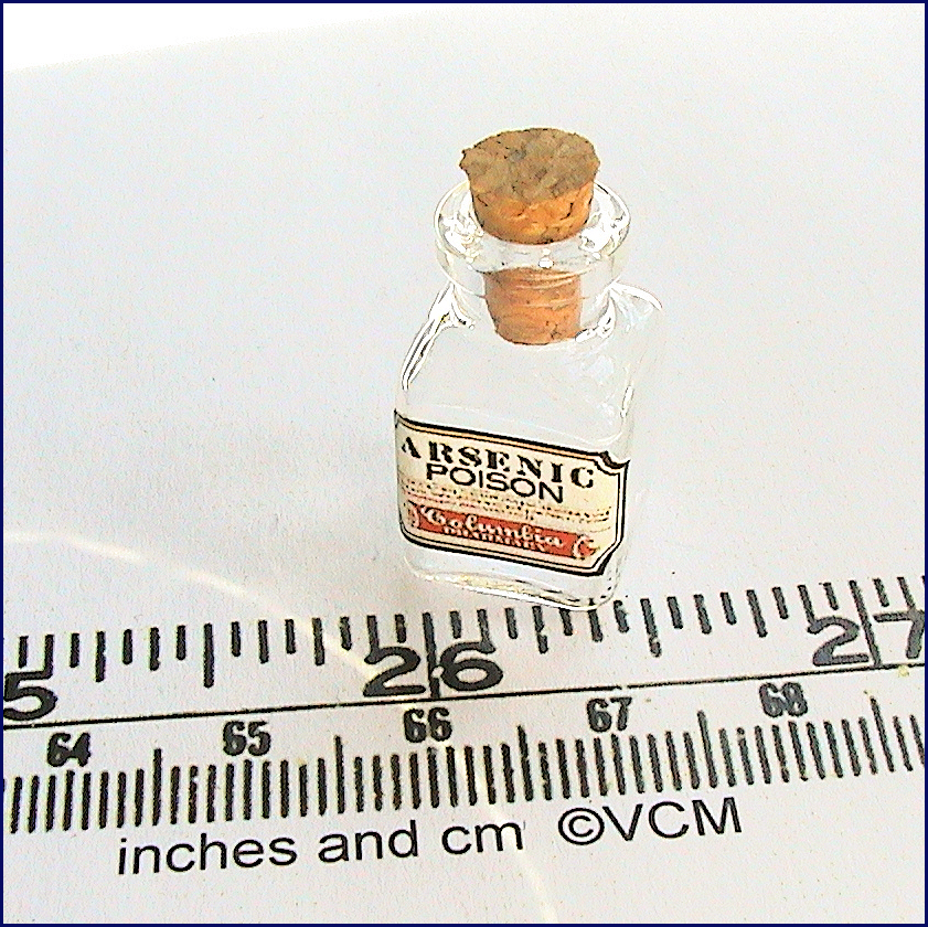 Arsenic bottle - kit from Valerie Claire Miniatures