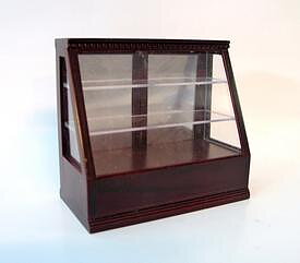 Butiksdisk i mahogny
