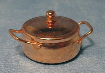 Roasting tin, copper with lid snf hsndle
