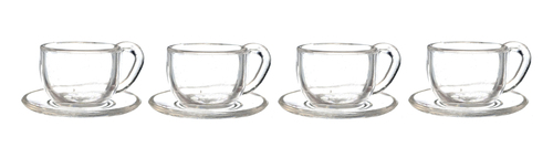 4 cups and saucer
