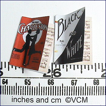 1920’S SHEET MUSIC BOOKS- kit from Valerie Claire Miniatures