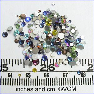 PACK OF ASSORTED MINI CRAFT CRYSTALS- from Valerie Claire Miniatures