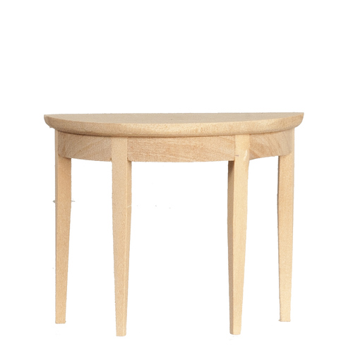 Table halfcircular, unfinished