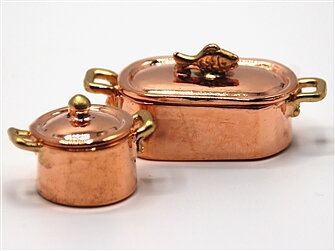 Copper cookware 2 pcs