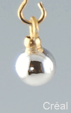 Baubles, to hang in the xmas tree silver 5pcs