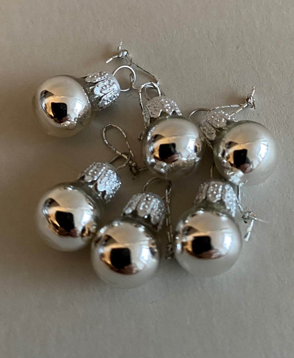 Julgranskulor i 6st silver