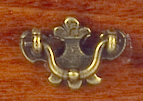 Handle fleur de lys drop handle