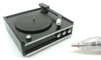 Recordplayer black  - handmade in England
