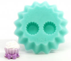 silikonform för att göra två cupcakes/muffins