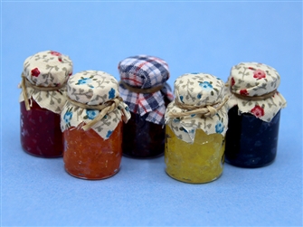 Jam jar with lid, assorted colors large