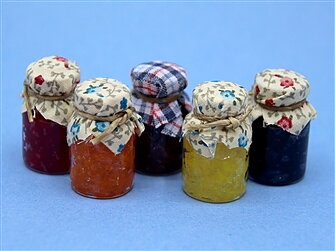 Jam jar with lid, assorted colors large
