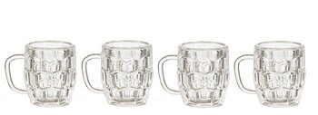 Beer glasses, 4 pcs