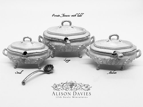 One medium 18th Century French Ornate Tureen -  from Alison Davies - 3