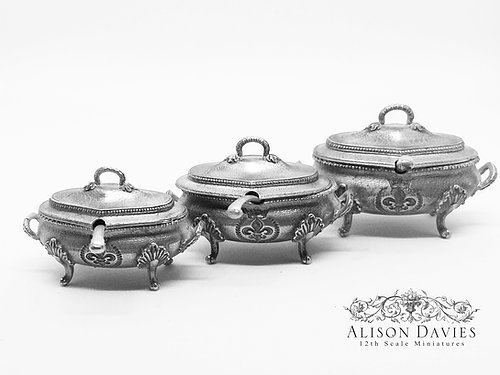 One large 18th Century French Ornate Tureen -  from Alison Davies - 4
