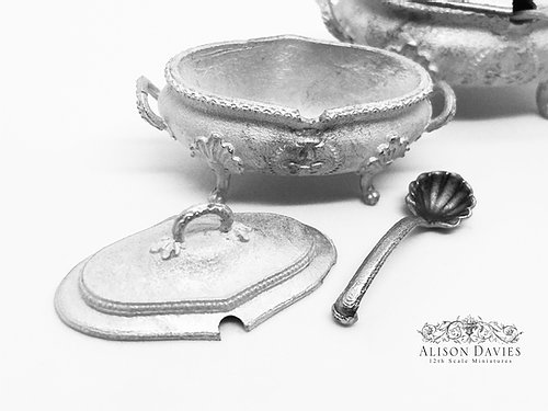 One large 18th Century French Ornate Tureen -  from Alison Davies