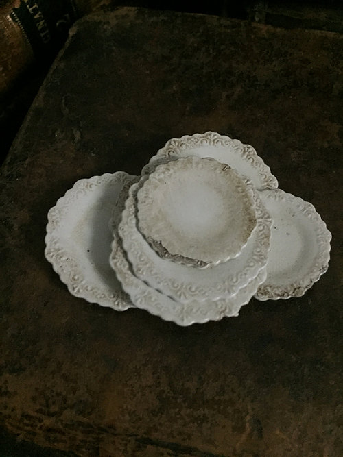 One pretty Antique Provence Plates medium -  from Alison Davies - 2