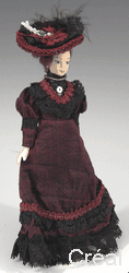 Doll  bordeaux dress