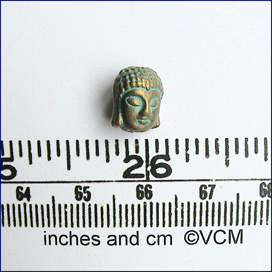 VERDIGRIS BUDDHA HEAD