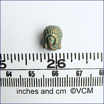 VERDIGRIS BUDDHA HEAD