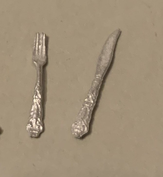Main fork, knife and spoon - unpainted from Alison Davies