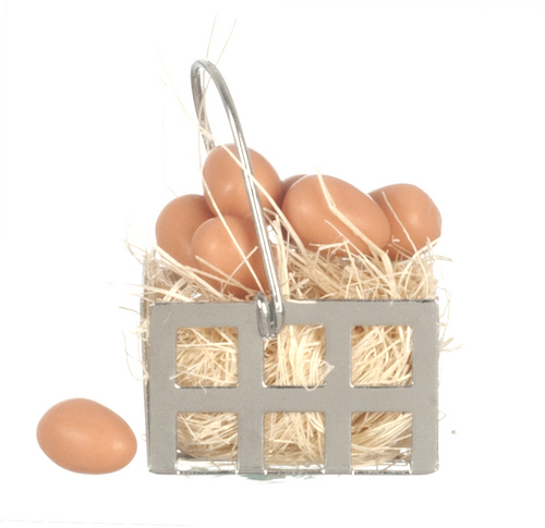 Stålkorg med ägg