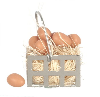 Stålkorg med ägg