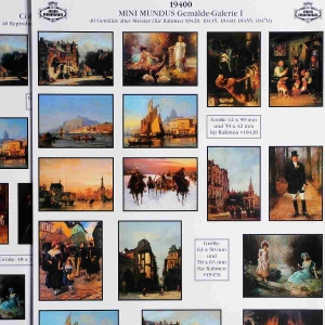 PAINTINGS OF THE OLD MASTERS PICTURE SHEETS - from Mini Mundus